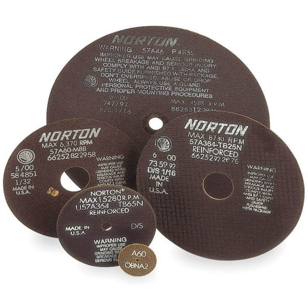 NORTON ABRASIVES 66252938786 Abrasive Cut Wheel 7 Inch Diameter 0.035 Inch T 1/2 Inch Arbor Hole | AB9GPQ 2D753