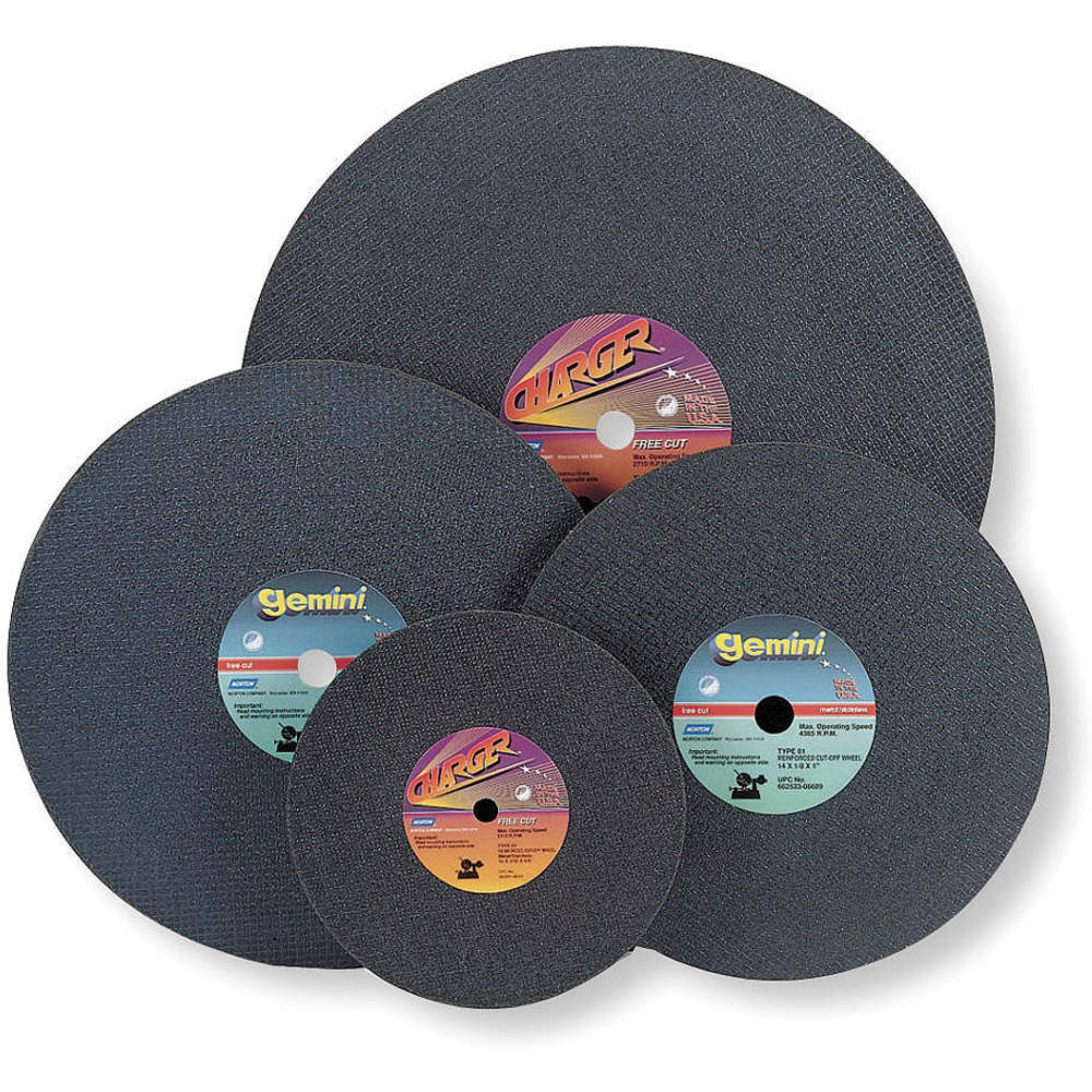 Abrasive Cut Wheel 16 Inch Diameter 0.125 Inch T 1 Inch Arbor Hole