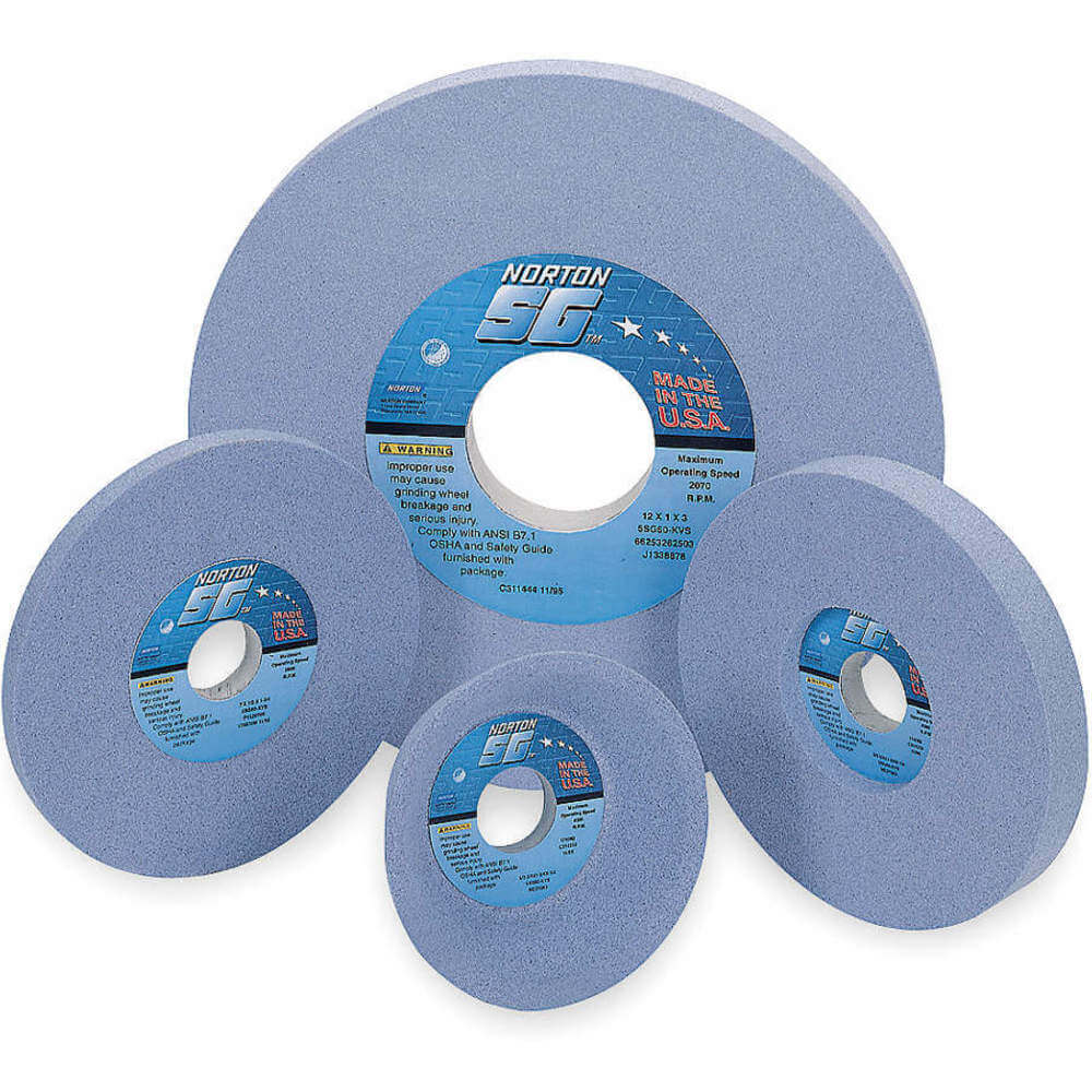 NORTON ABRASIVES 66253160401 Grinding Wheel T1 10 x 1 x 3 Ca 46g Med Blue | AB9GLX 2D436