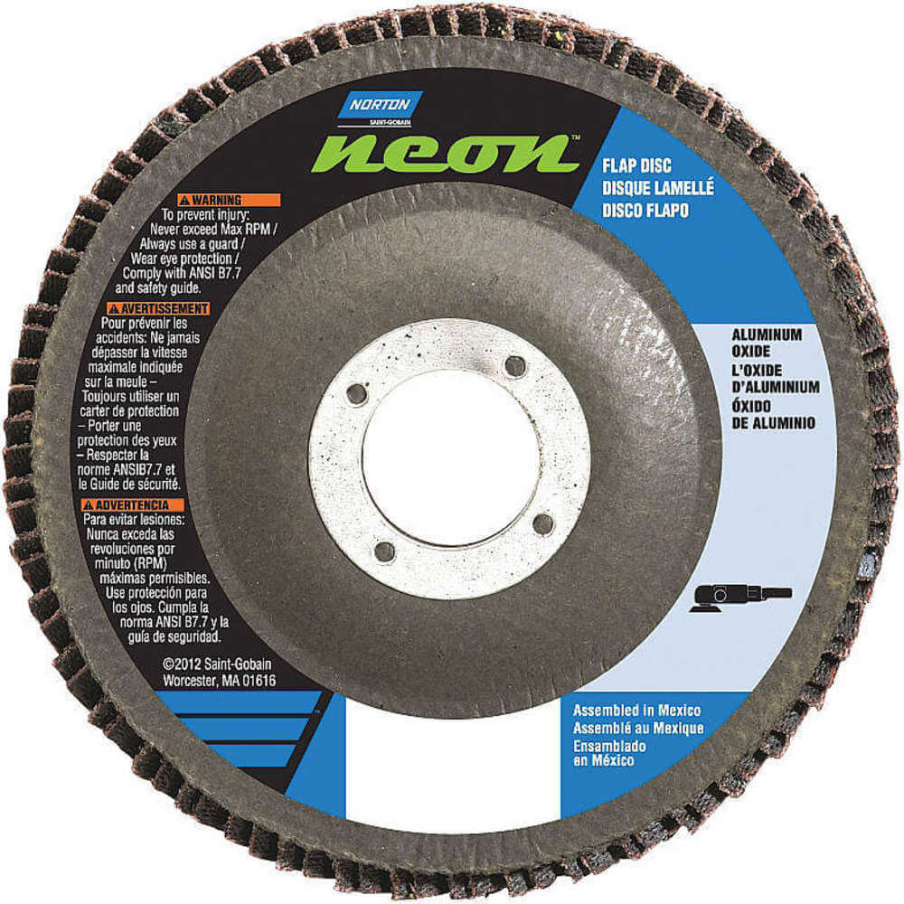 NORTON ABRASIVES 66623399065 Flap Disc 4 1/2 Inch x 80 Grit 7/8 | AB7RXW 23Z661