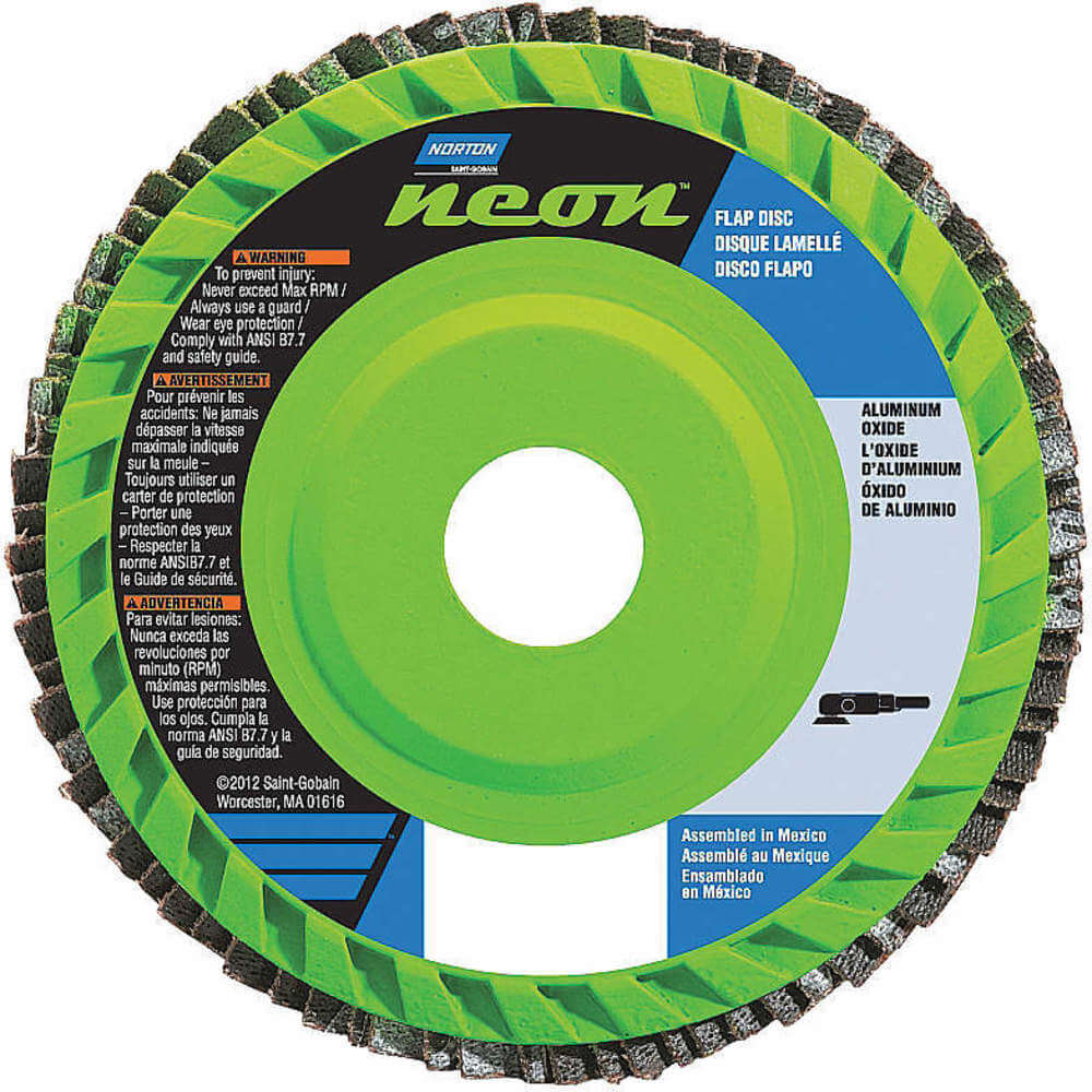 NORTON ABRASIVES 66623399023 Flap Disc 7 Inch x 120 Grit 7/8 | AB7RRX 23Z539