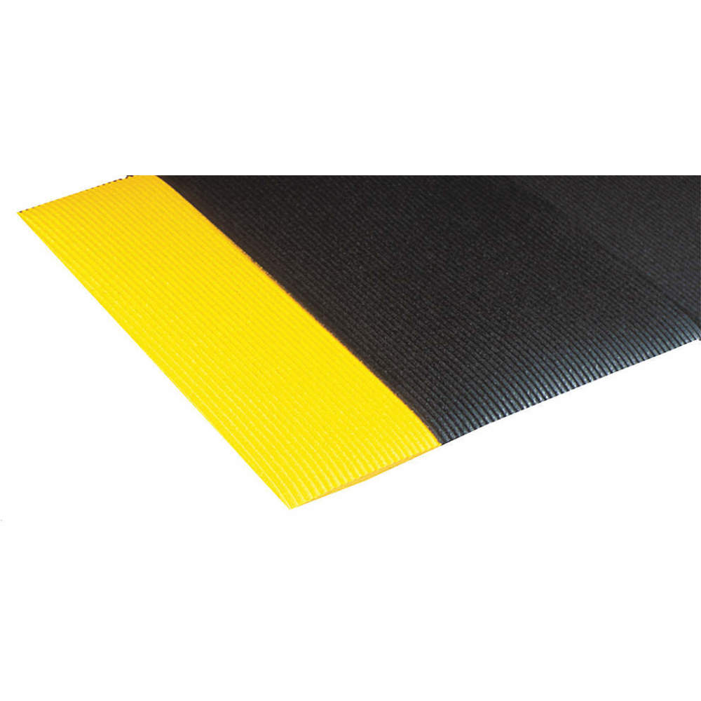 NOTRAX 413S0312BY Anti-fatigue Runner 3 x 12 Feet Black With Yellow | AD2WKA 3VFP5