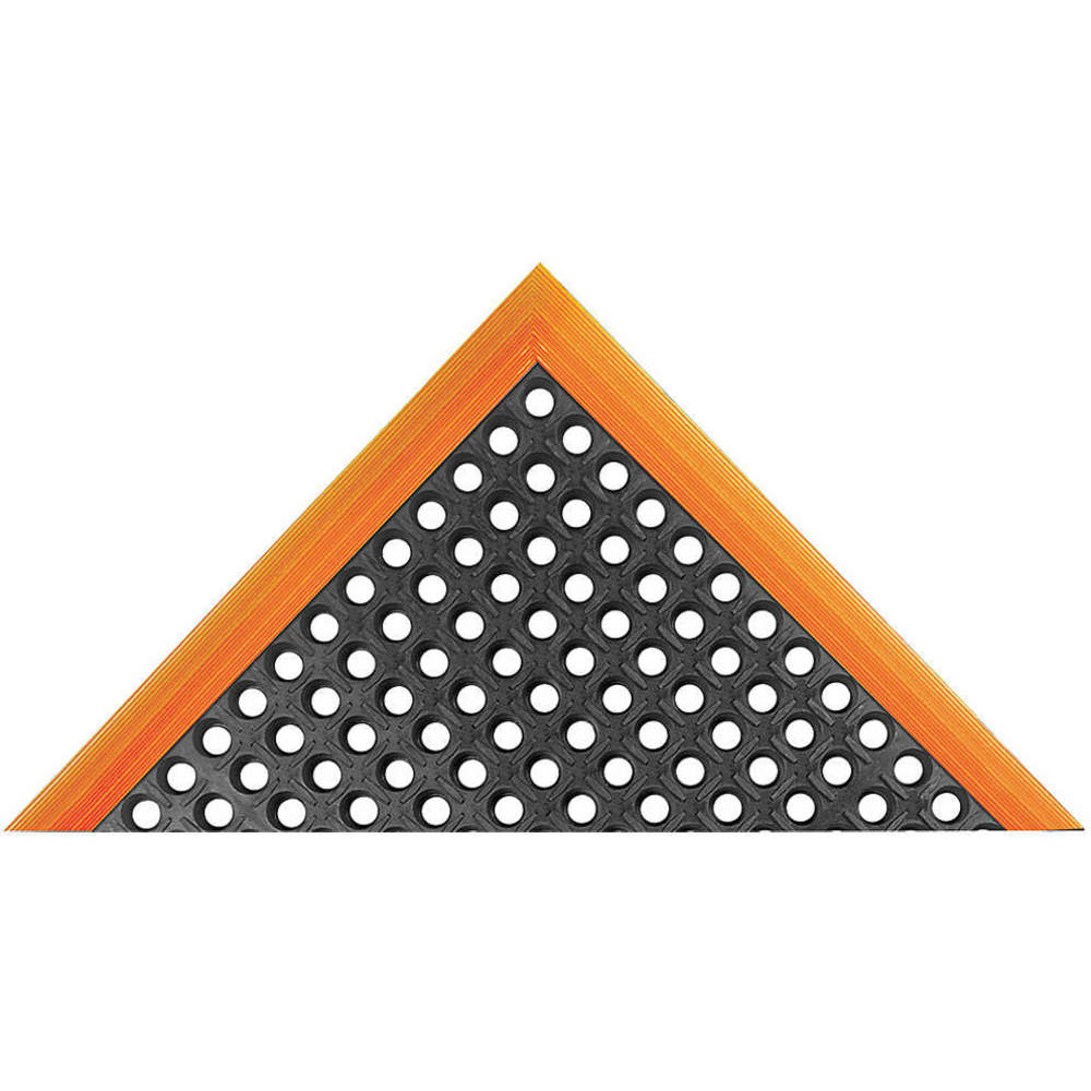 NOTRAX 549S4064OB Antifatigue Mat Black/orange 64 x 40 Inch Drainge Holes | AF8FEE 25PK70