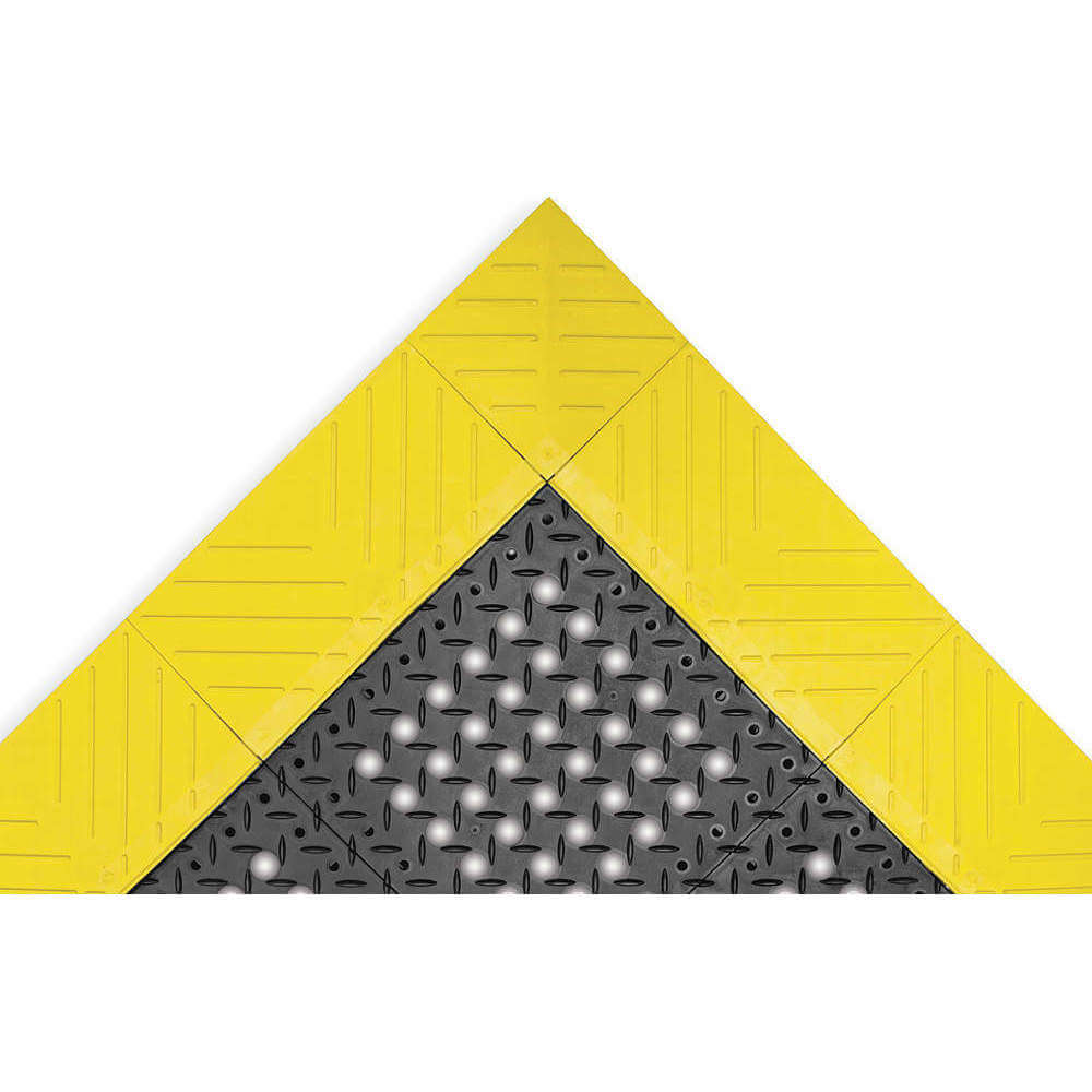 NOTRAX 620S0035BY Anti-fatigue Drainage Mat Black/yellow 3 x 5 | AB3HRM 1THG3
