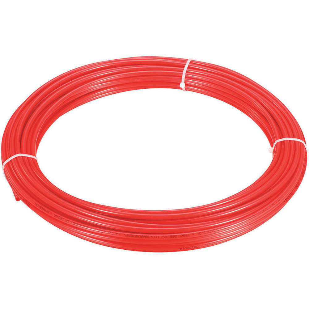 NYCOIL 2VDU3 Tubing 1/4 Inch Outer Diameter Nylon Red 50 Feet | AC3PPW