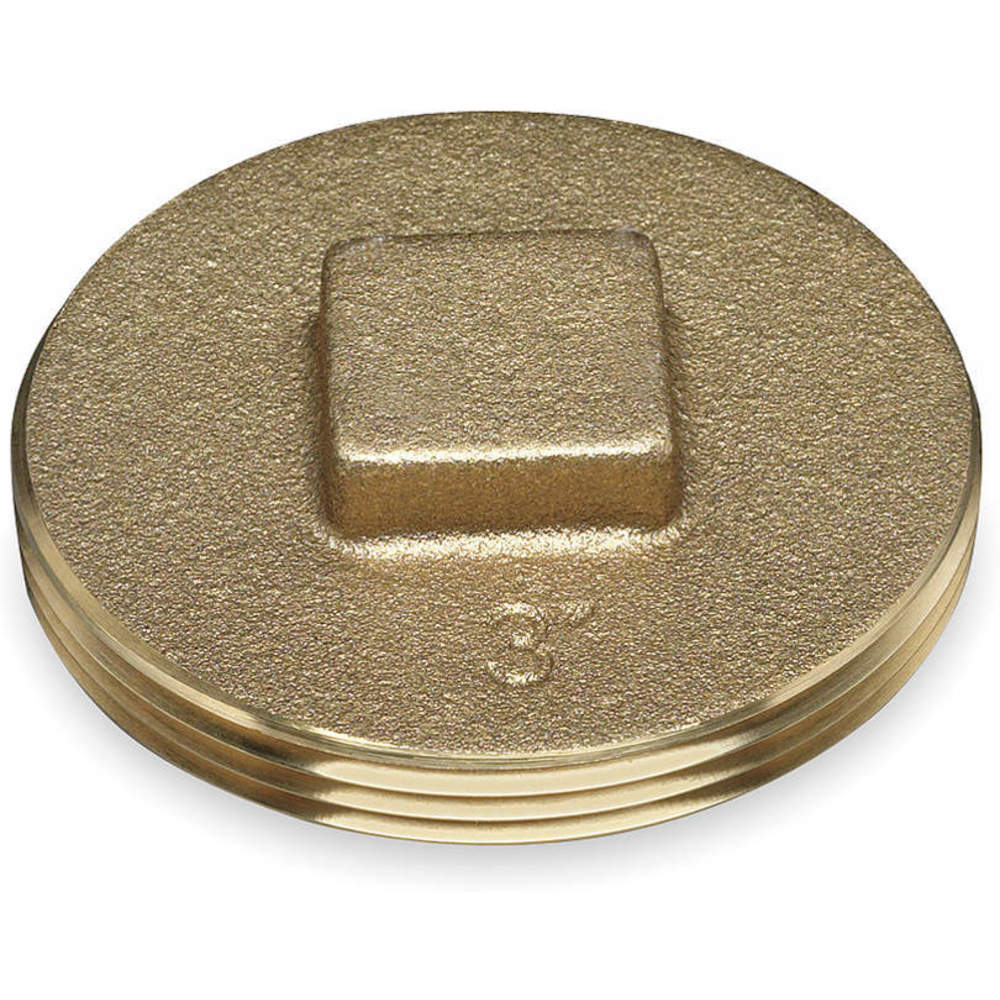 Cleanout Plug 3 Inch Brass
