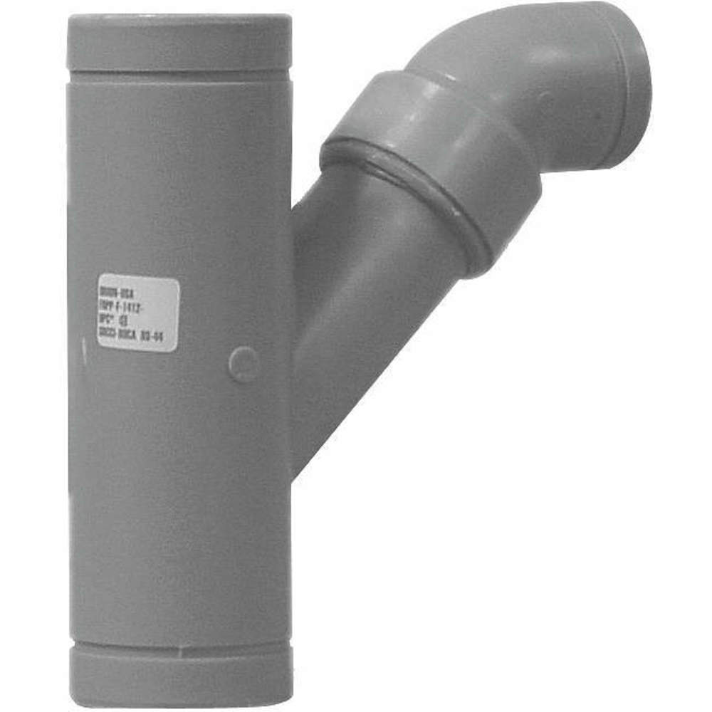 Long Turn Wye 2 x 1 1/2 Inch No Hub Poly