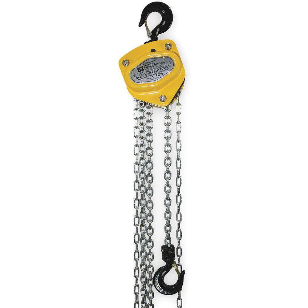 Manual Chain Hoist 2000 Lb. Lift 20 Feet