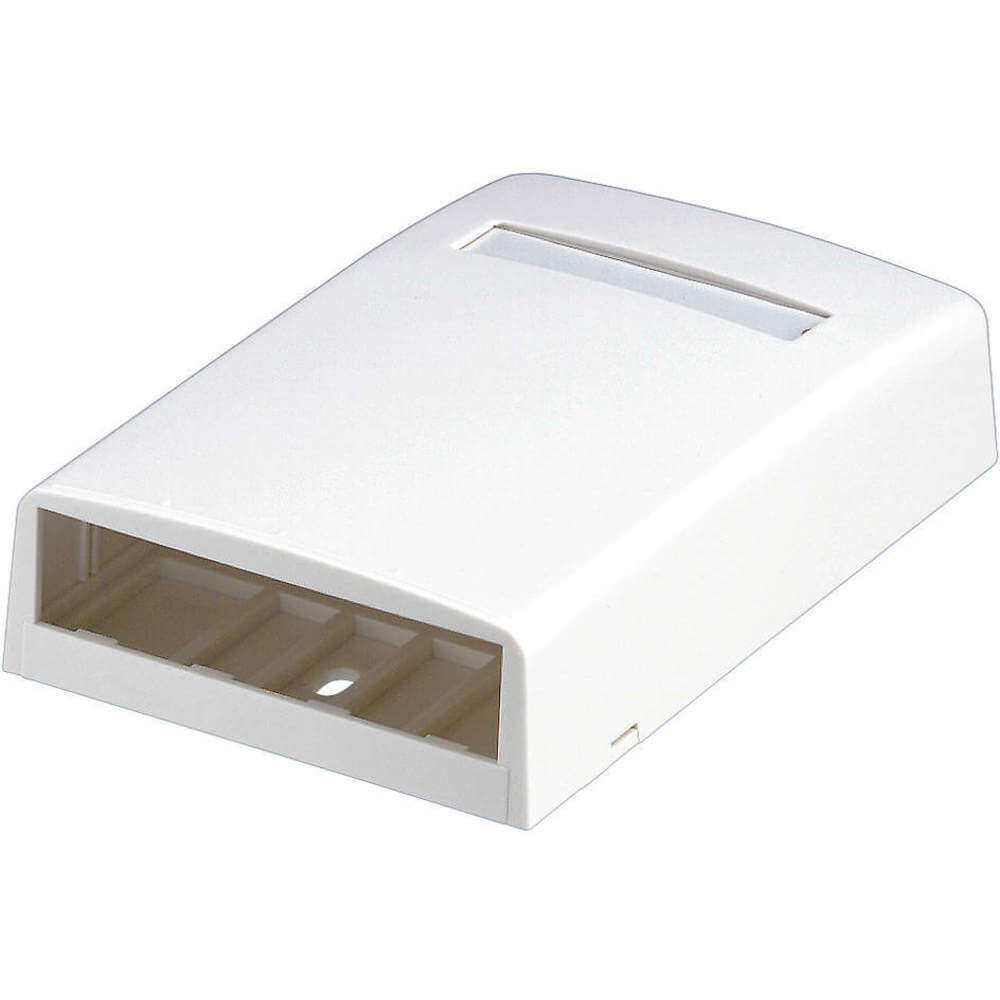 Surface Mount Box Mini Com 4 Port White