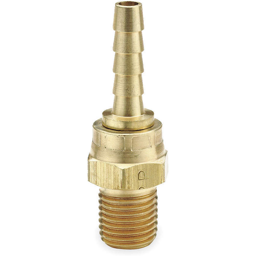 PARKER 125HBLSV-6-4 Hose Barb Fitting, 3/8 Inch Internal Diameter, Brass | AC9KNR 3HCC6