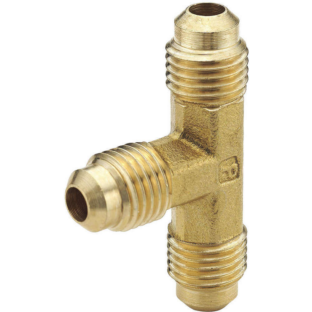 PARKER 144F-3 Union Tee, 3/16 Inch Outside Diameter, Brass | AB3TZC 1VDY4