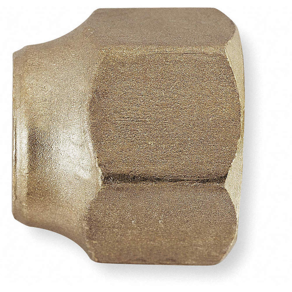 PARKER 14FSX-8 Short Forged Nut, 1/2 Inch Outside Diameter, Brass | AC2YHM 2P157