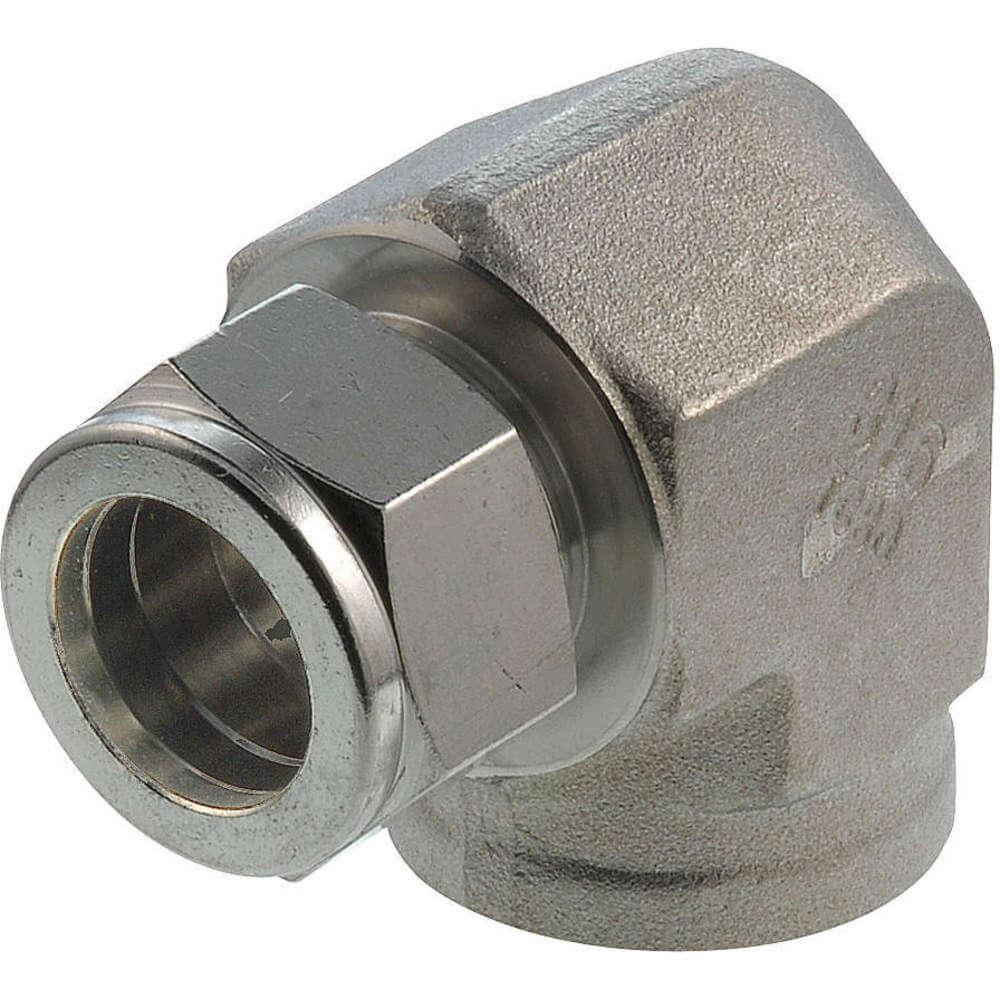 Compression Fitting, Two Ferrule Compression, 1/4 Inch Size, SS