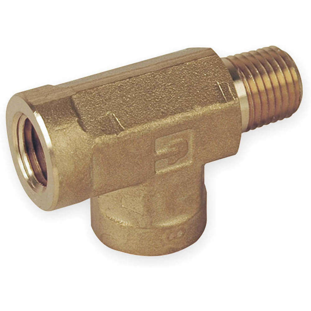 PARKER 4-4-4 ST-B Street Tee Brass 1/4 Inch Npt | AA9HUH 1DGL6