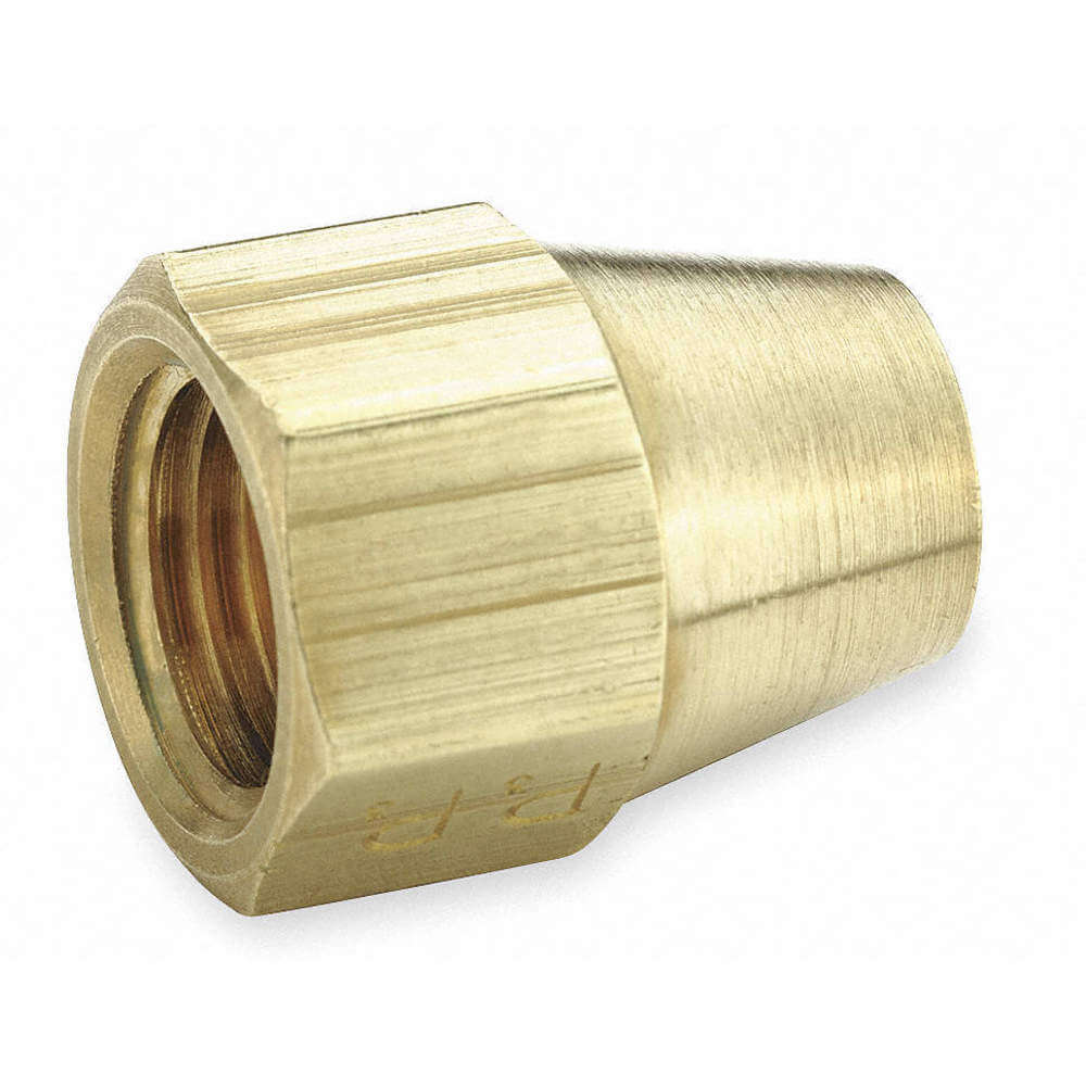 PARKER 41FS-12 Short Nut, 3/4 Inch Outside Diameter, Brass | AB3TXF 1VDT4