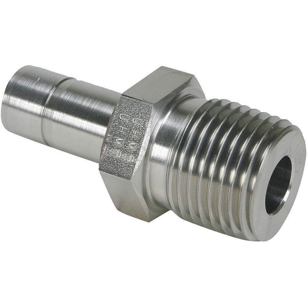 Compression Fitting, Two Ferrule Compression, 1/2 Inch Size, SS