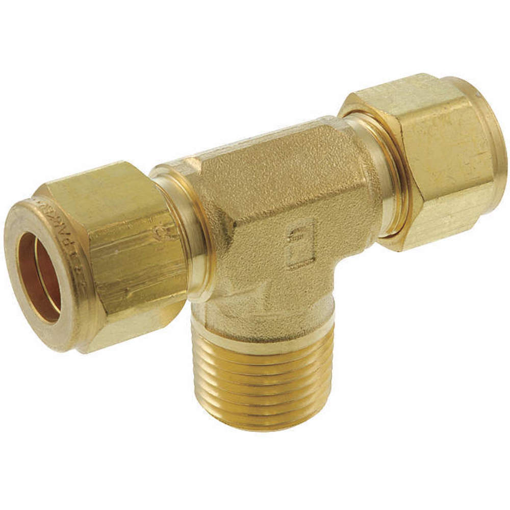 Branch Tee Brass A-lok x M 1/4in