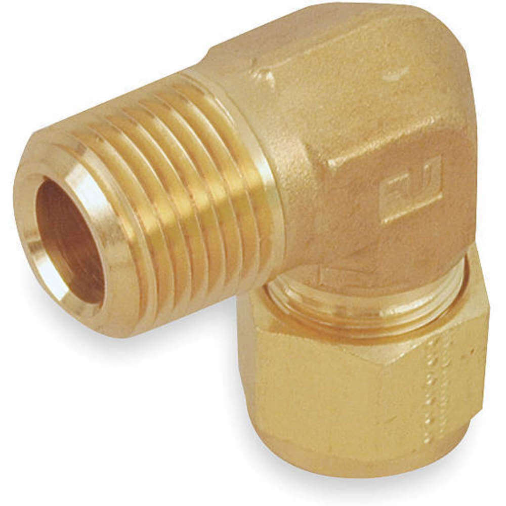 Compression Fitting, Two Ferrule Compression, 1/4 Inch Size, Brass