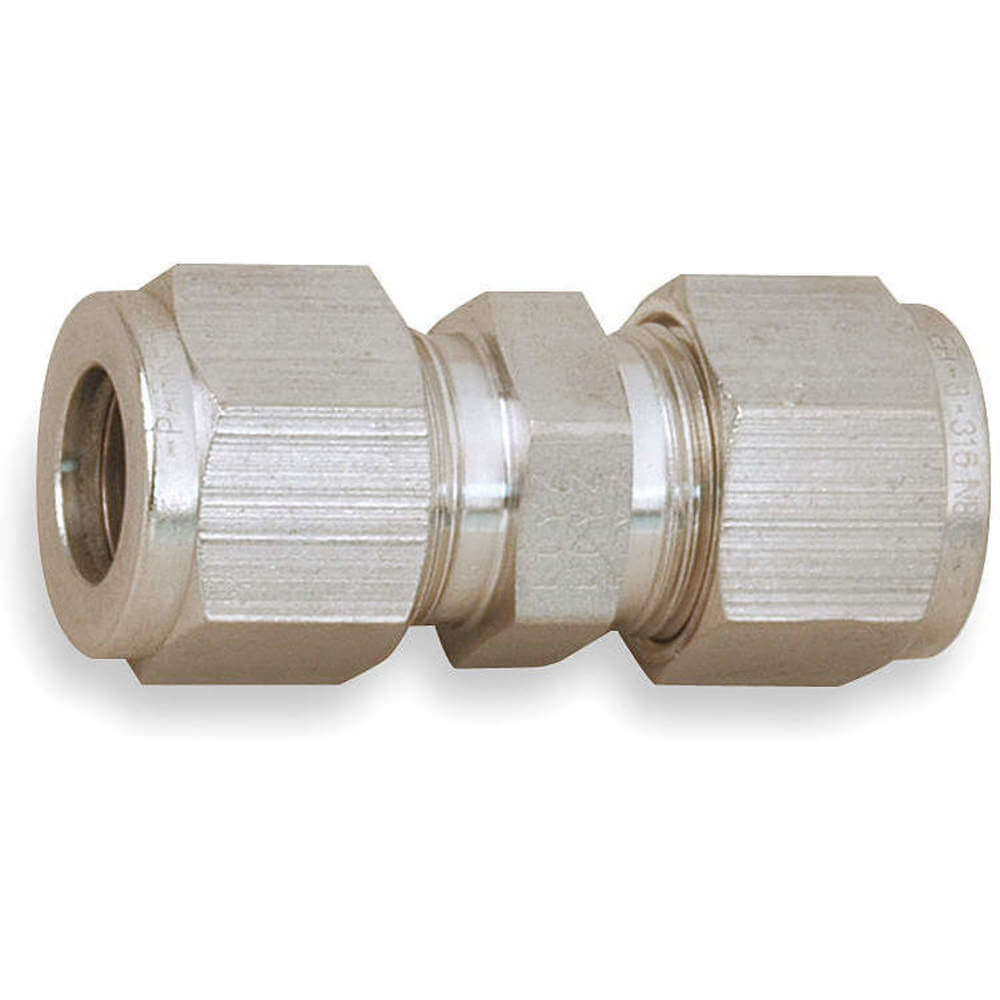 Compression Fitting, Two Ferrule Compression, 1/2 Inch Size, SS