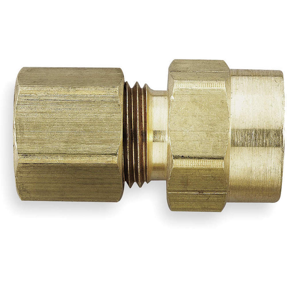 PARKER 66C-4-2 Connector, 1/4 Inch Outside Diameter, Brass | AC2YLL 2P229