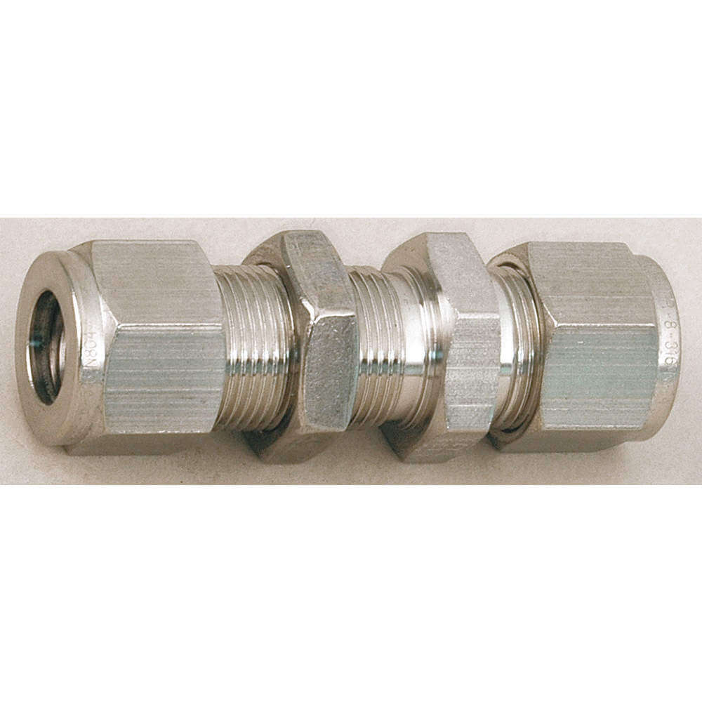 PARKER 6BC6-S Bulkhead Union Carbon Steel Compression 3/8in | AB4CKC 1WVX3