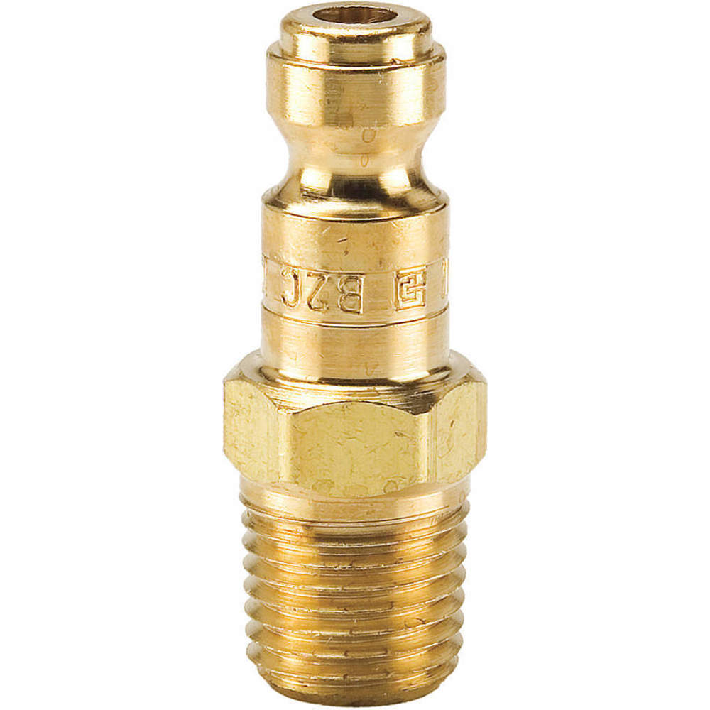 PARKER B2C Nipple, 1/4 Inch Body Size, 1/4-18 Inch Thread Size, Brass | AC4WDH 30N392