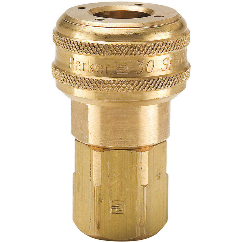PARKER B33 Coupler Body Brass Fnpt 1/4 Inch Pipe | AC4VUY 30N197