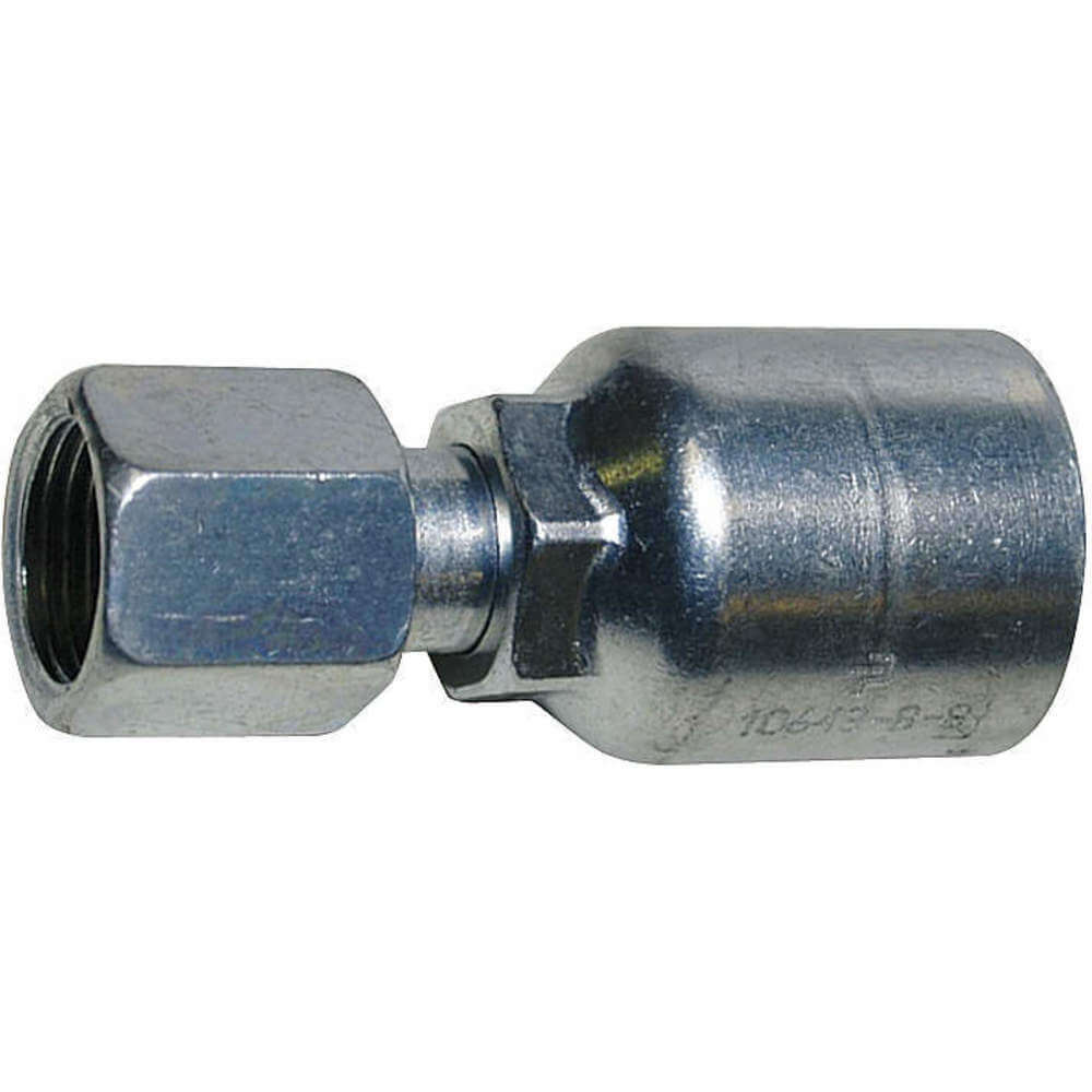 Hydraulic Hose Fitting Straight, 1/4 Inch Internal Diameter, Steel