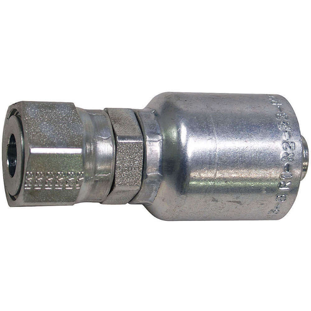 PARKER 1JS43-4-4 Hydraulic Hose Fitting Straight, 1/4 Inch Internal Diameter, Steel | AB6DVZ 21A826