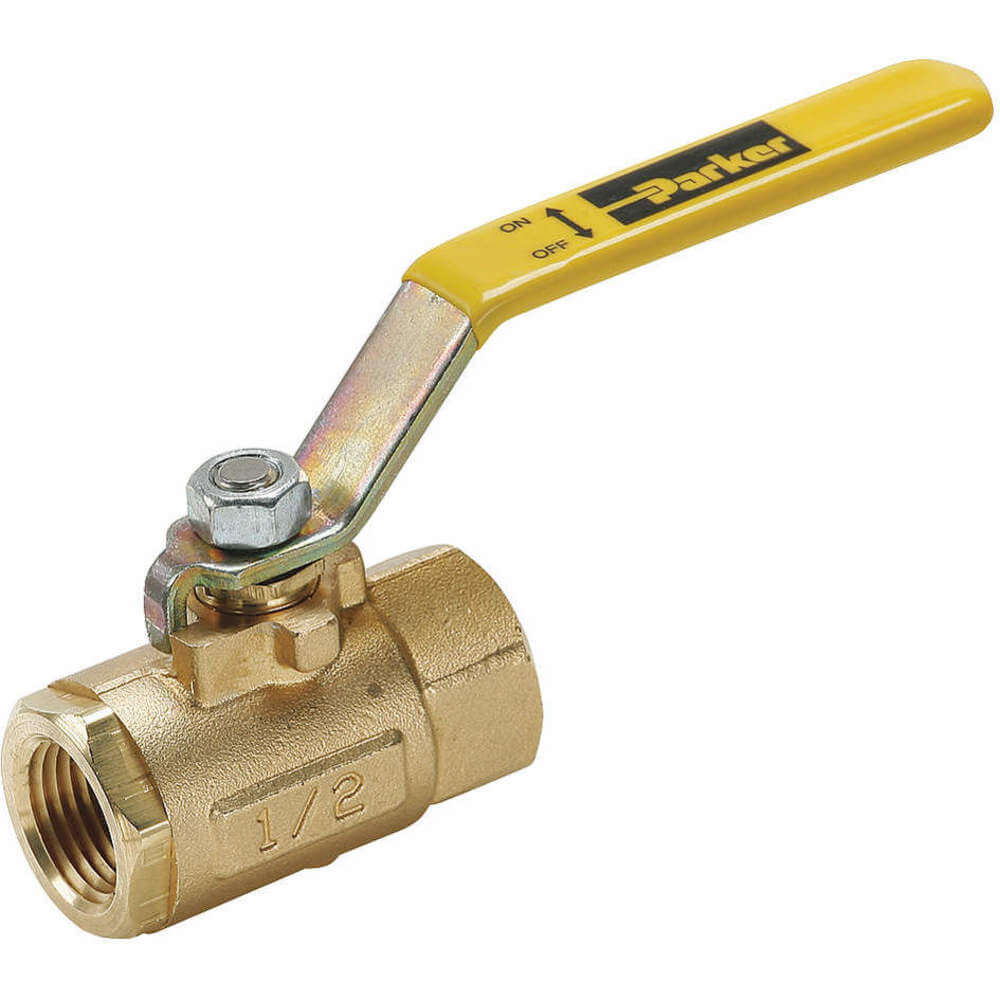 PARKER XVV500P-4 Brass Ball Valve Inline Fnpt 1/4 In | AB4ZDC 20K890