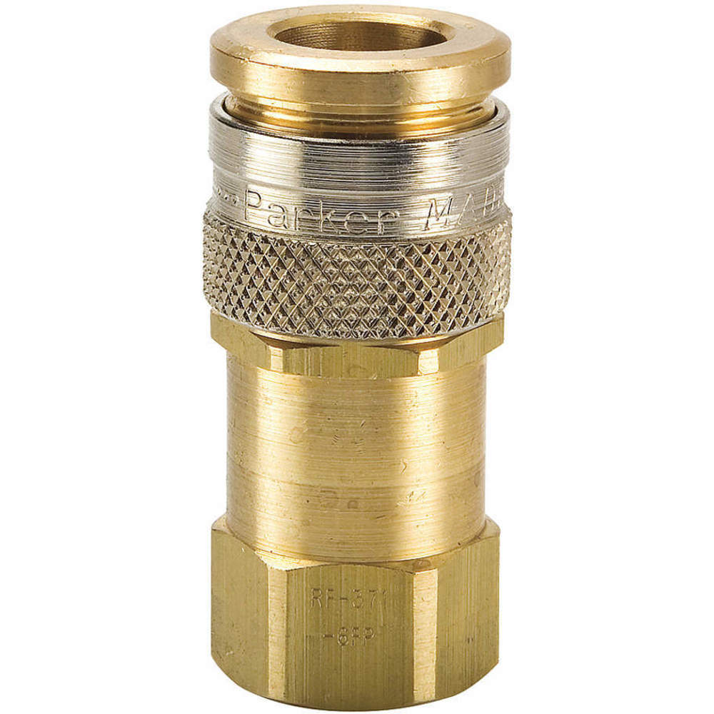 PARKER RF-371-6FP Quick Coupling, 3/8 Inch Size, High Flow | BX4MFB