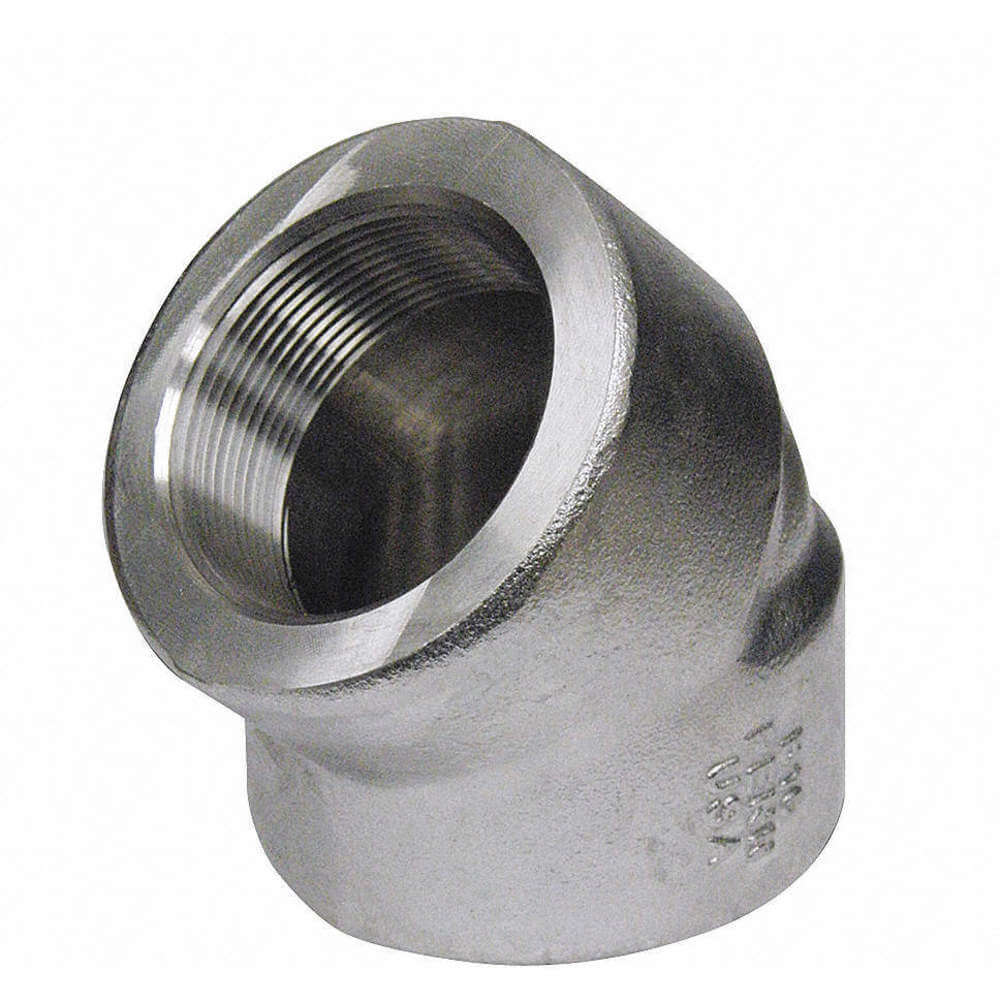 PENN MACHINE WORKS 1000300312 Elbow 45 degree Stainless Steel FNPT 1/2" | AF7FLY 20XY91