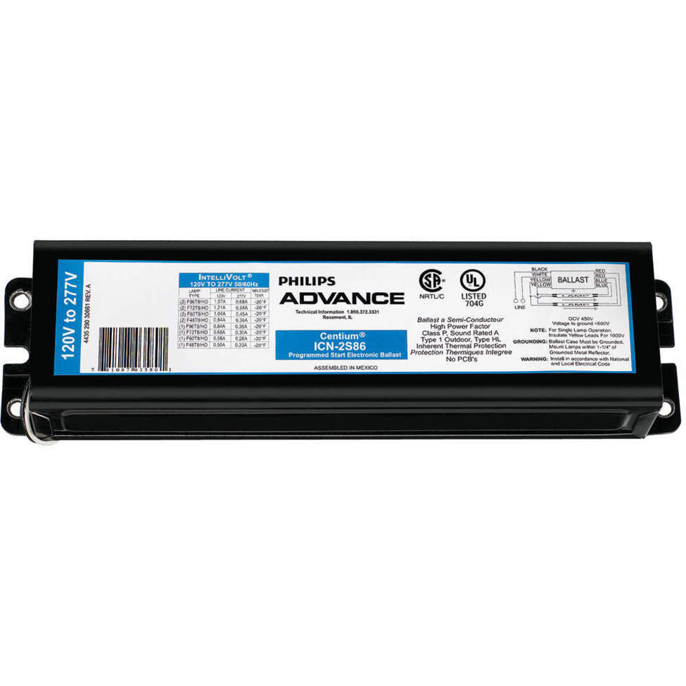 Electronic Ballast T8 Lamps 120/230/277v