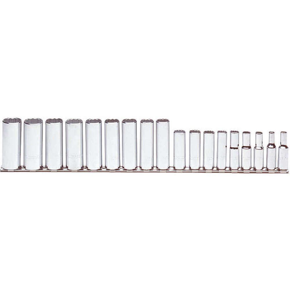 Socket Set 3/8 Inch Drive Chrome 18 Piece