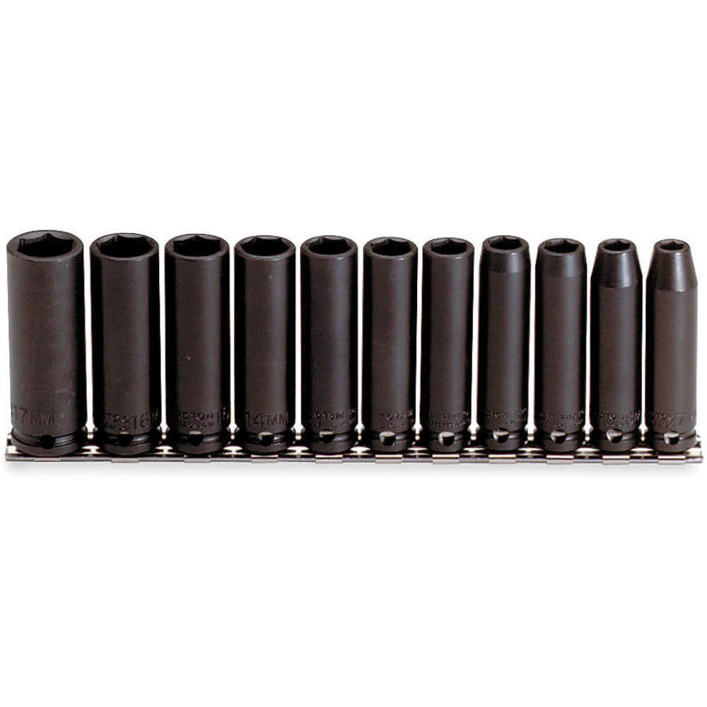 Impact Socket Set 3/8 Inch Drive 11 Pc