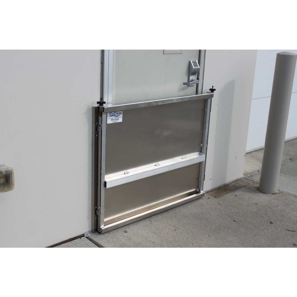 Flood Barrier, 42 Inch x 36 Inch Size, 28 Pounds Capacity, Almunium