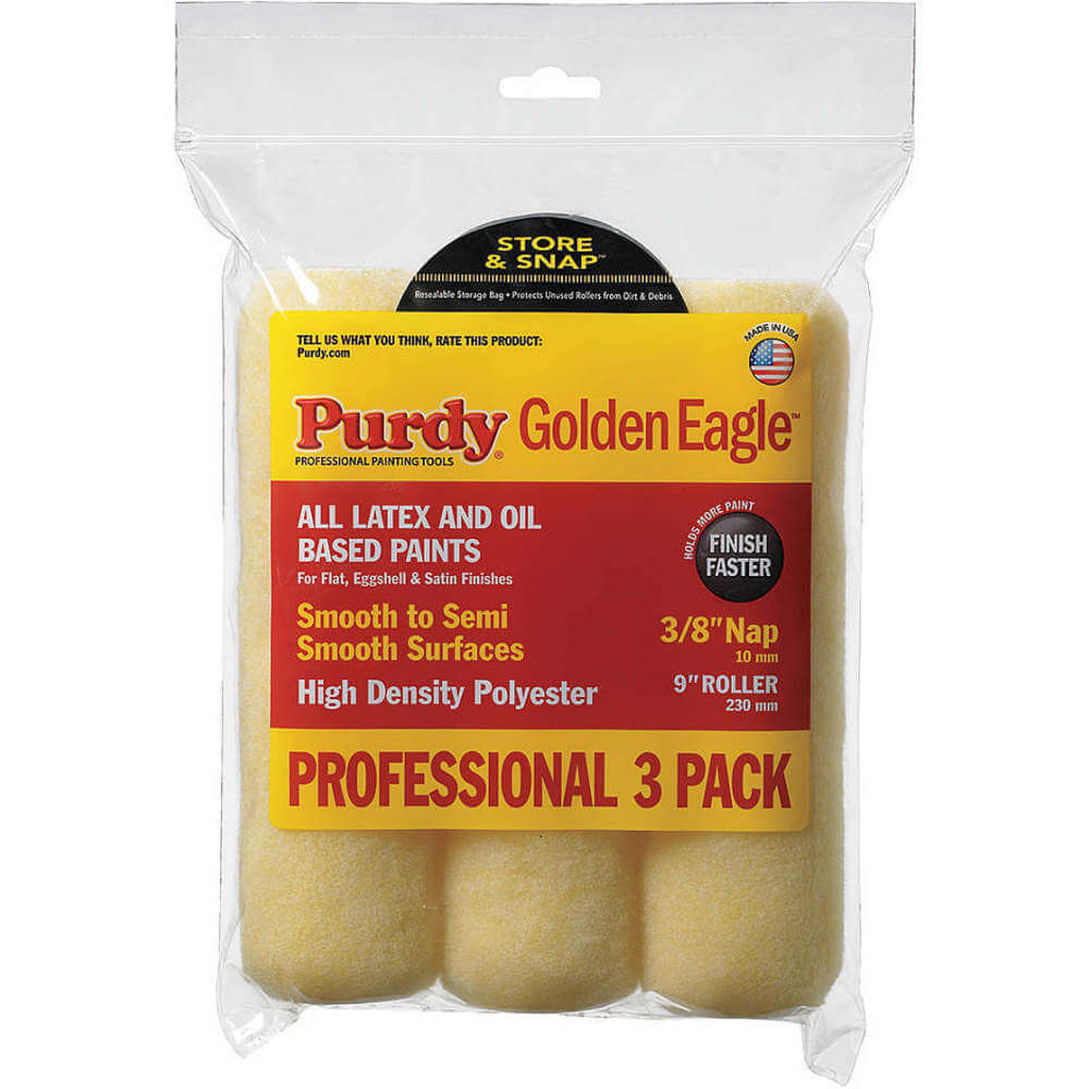 Paint Roller Cover 9 Inch Length 3/8 Inch Nap