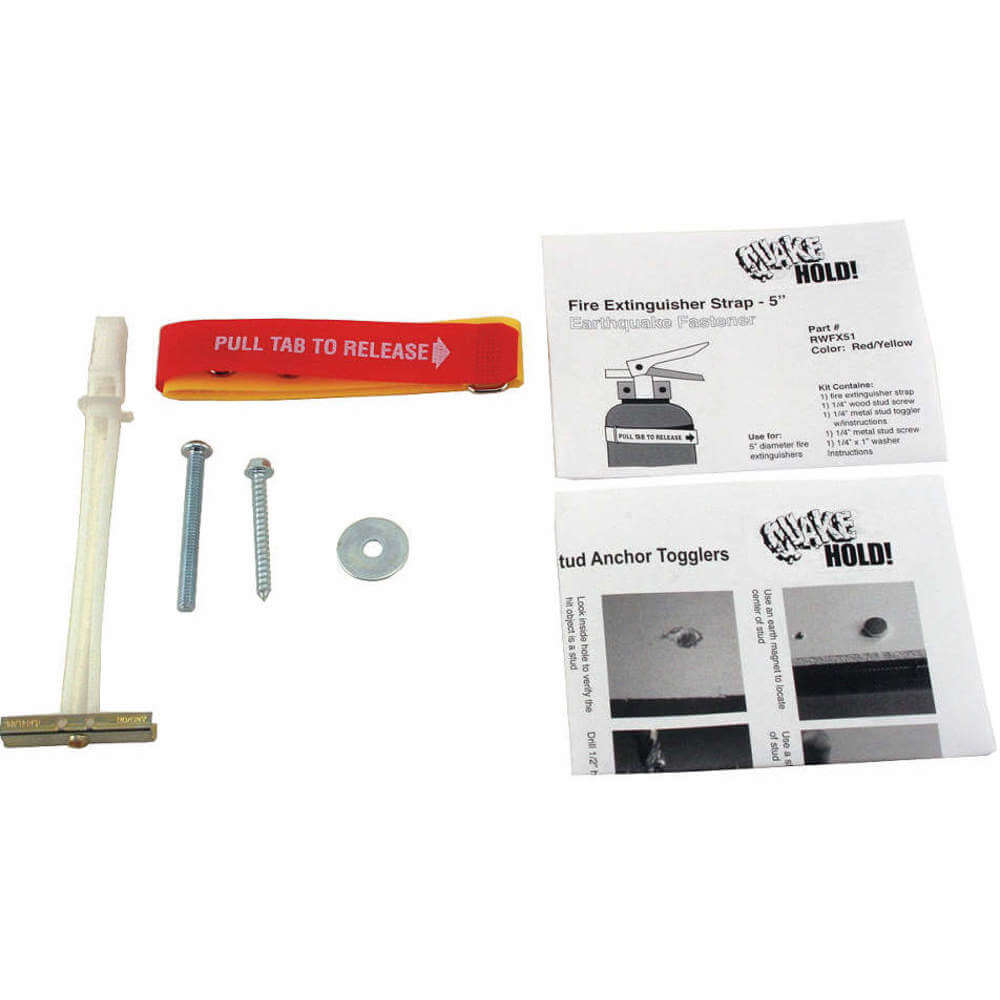 Fire Extinguisher Fastening Strap Red