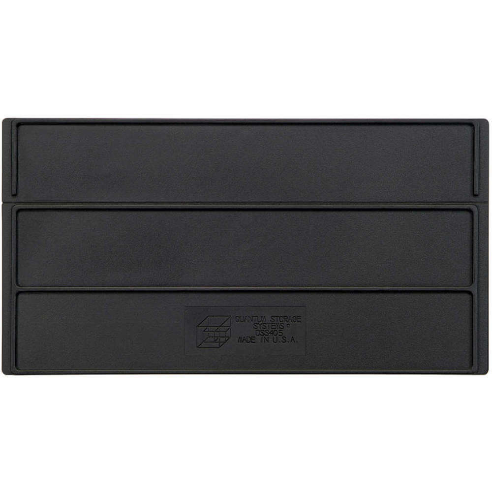 Bin Divider, 10 x 5 1/4 Inch Size, Black
