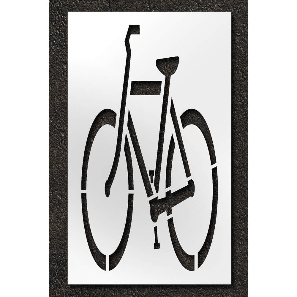 RAE STL-116-5100 Pavement Stencil Bike Lane - Mutcd 72 Inch | AH2JRF 29EN05