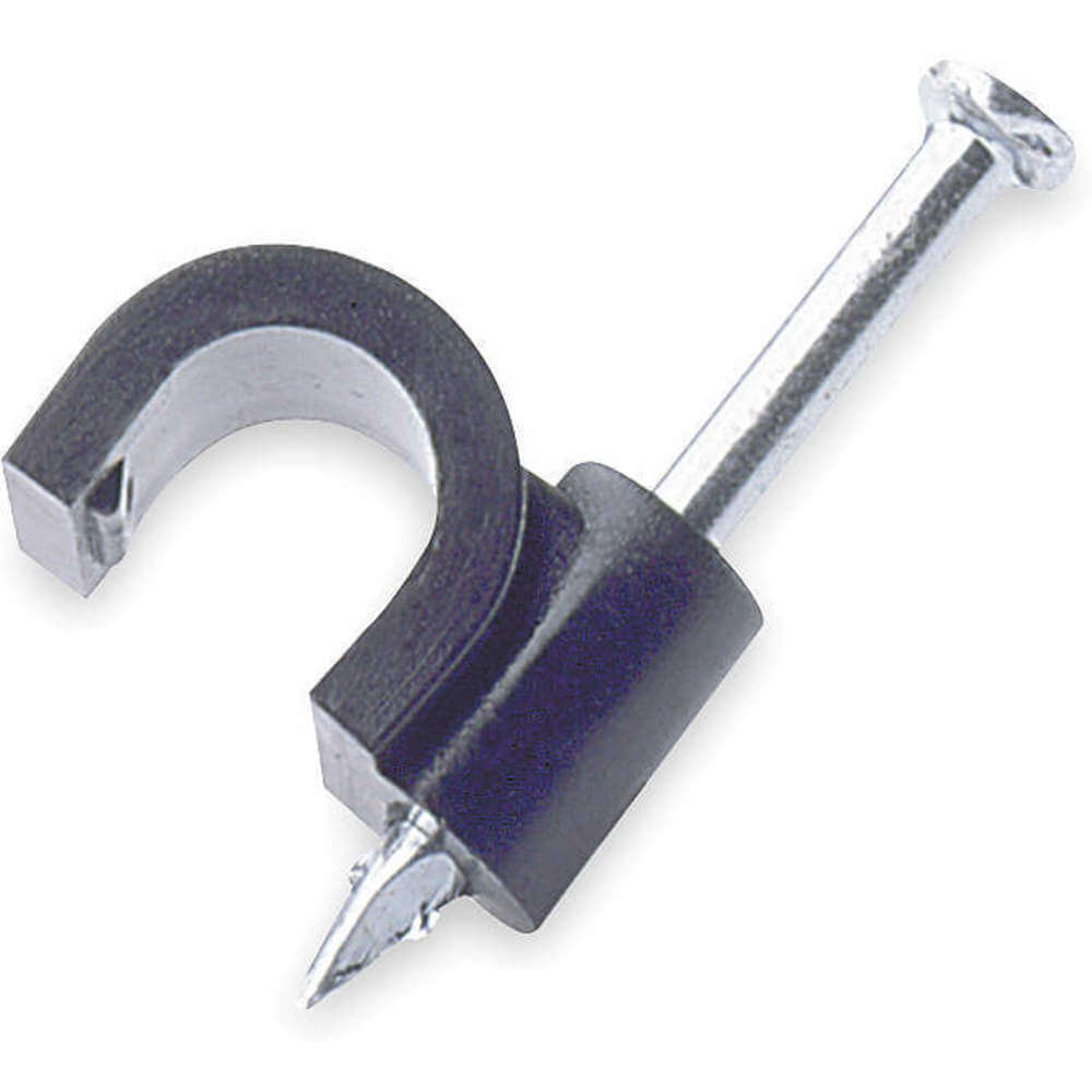 Mounting Clip 1/4 Inch Tubng Black Vinyl