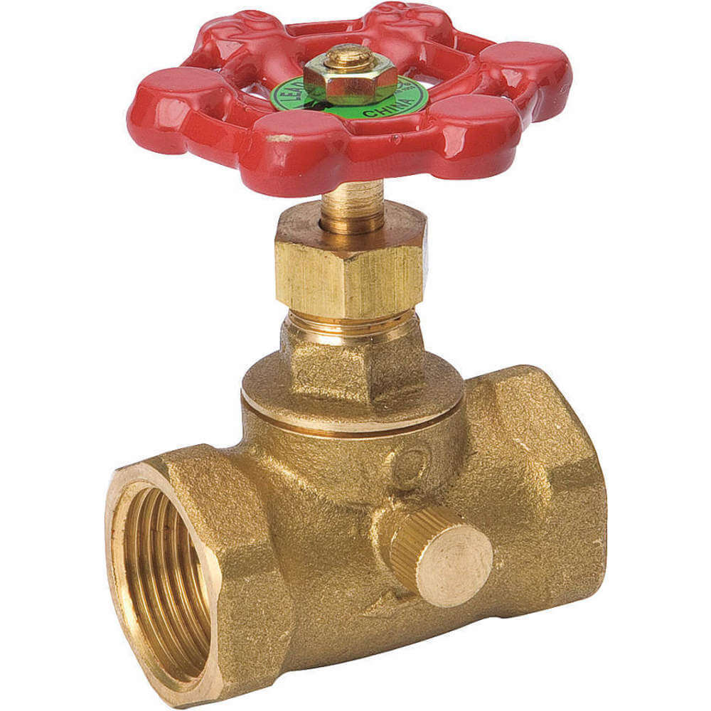 GRAINGER 105-103NL Stop and Waste Valve Brass IPS 1/2 Inch | AH2ZHP 30UN13