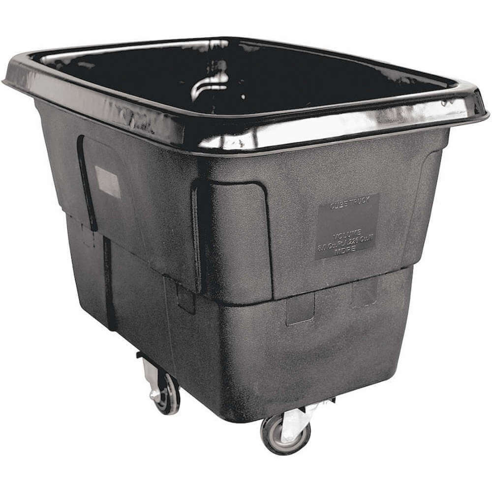 GRAINGER 36FK89 Cube Truck 3/8 Cubic Yard 300 lb Capacity Black | AH6RYH
