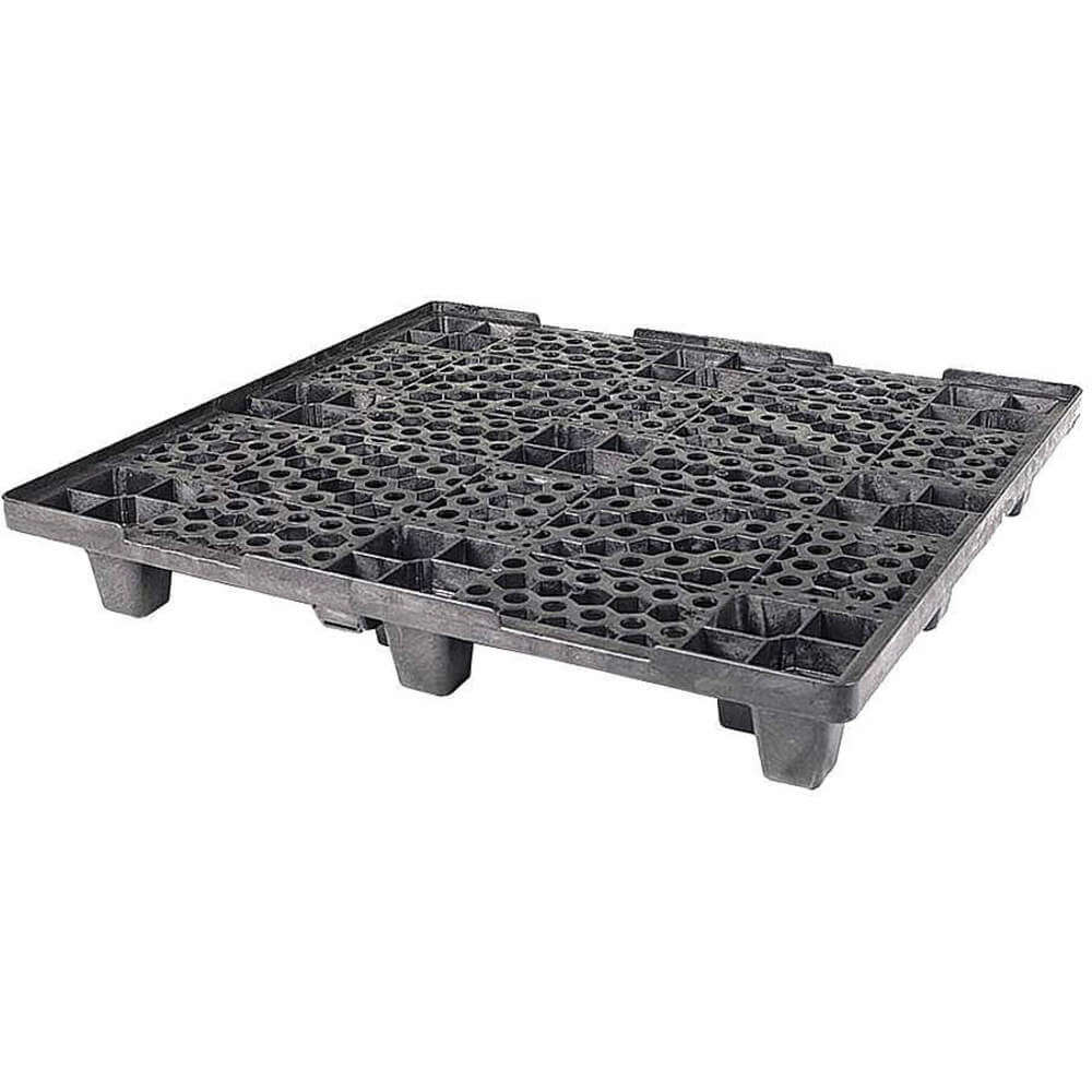 GRAINGER 45X48-BR MI CISF LP BLK Pallet Nestable Plastic 45-45/64 Inch Width | AH8UBZ 38ZF49