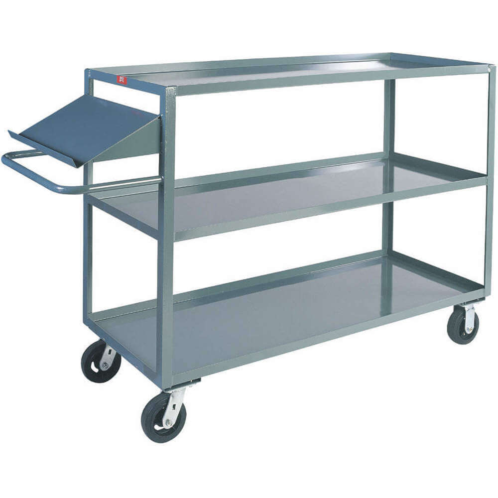 Order Packing Stock Cart 3 Shelves 3000 lb Capacity
