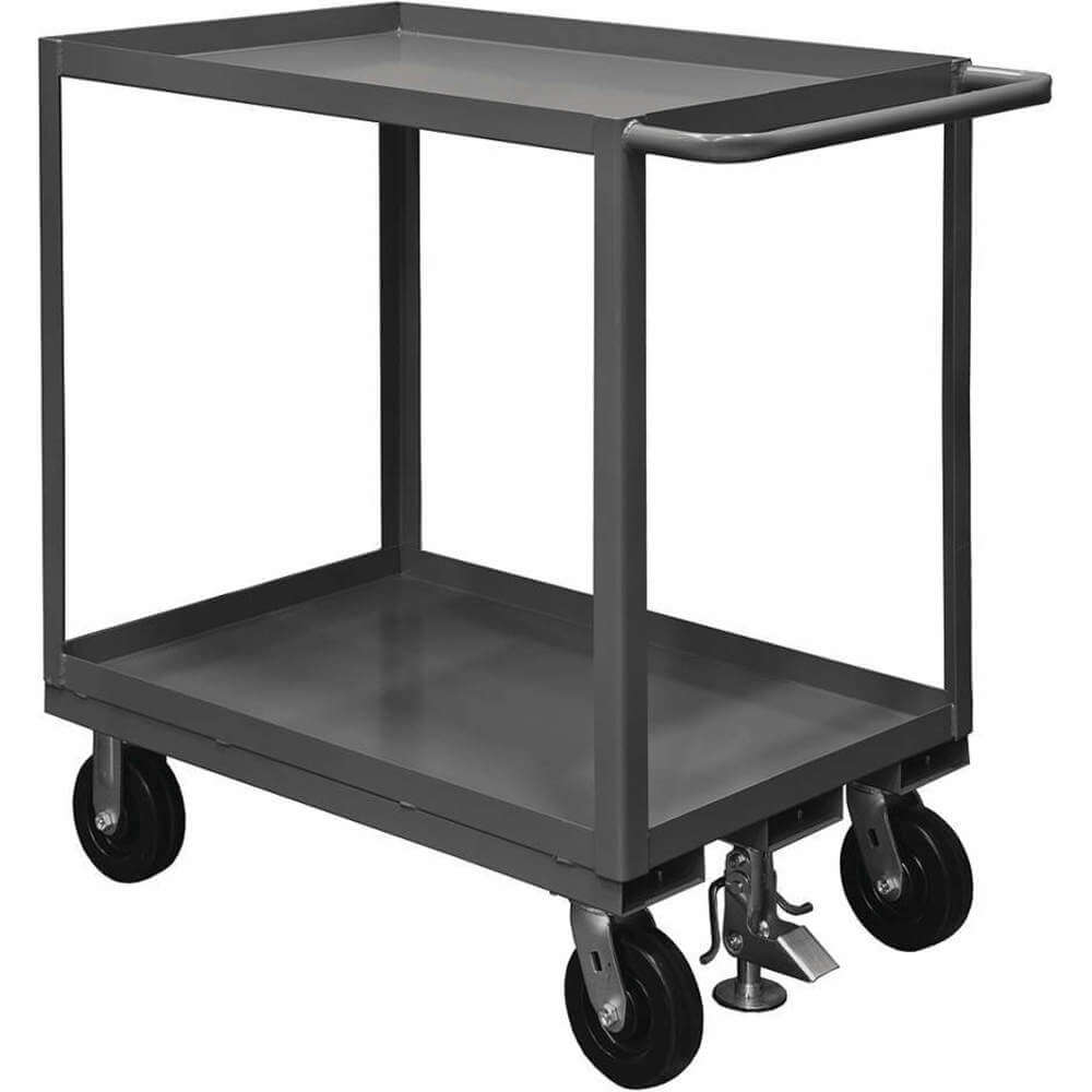 GRAINGER RSC-2436-2-2.4K-ALU-FL-95 Utility Cart 2400 Lb Steel 42 Inch | AG7ARA 49Y160