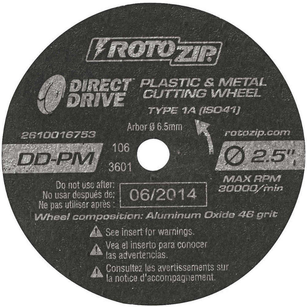 Abrasive Cut Wheel 2-1/2 Inch Diameter 0.750 Inch T