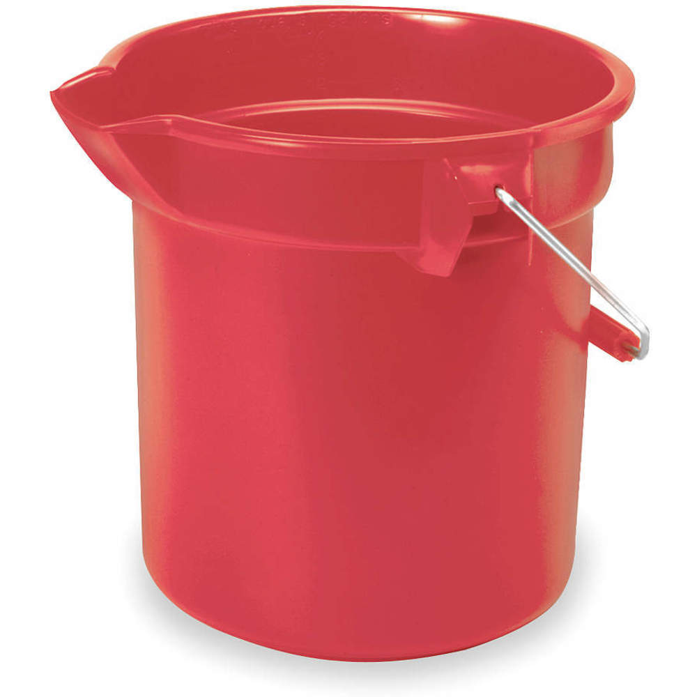 Bucket 14 quart Red Plastic