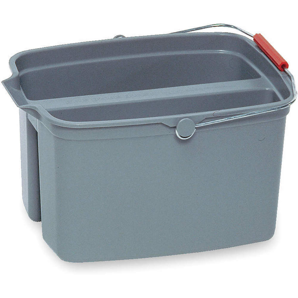 Split Bucket 17 Quart Gray Plastic