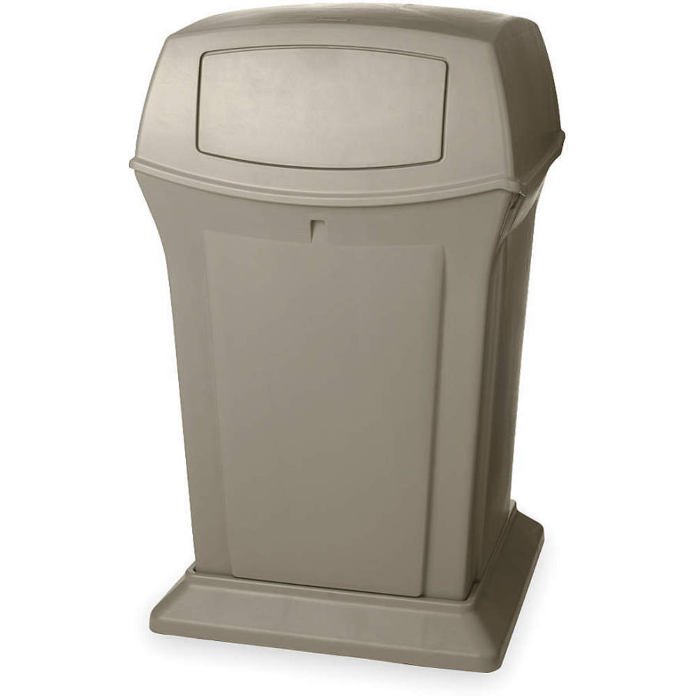 Trash Can 45 Gallon Beige